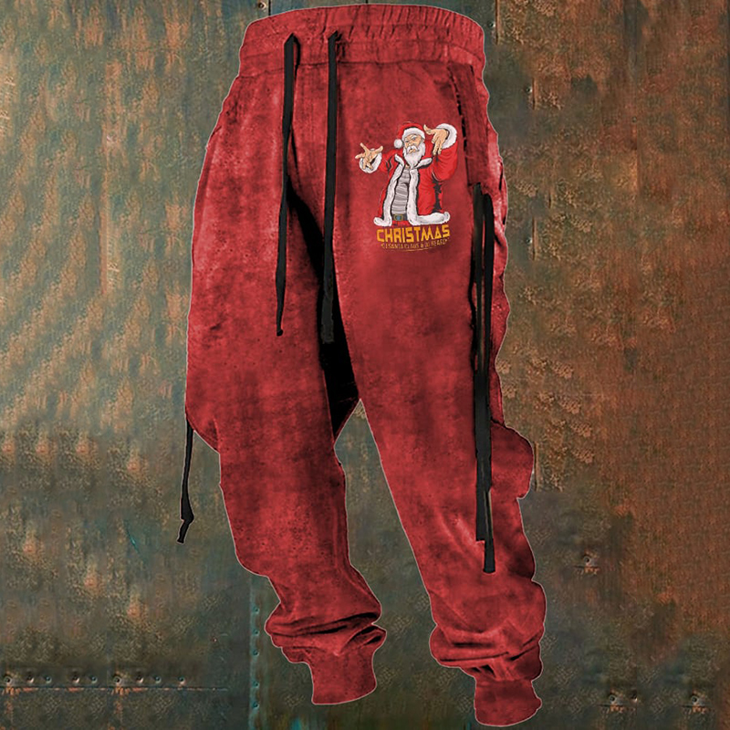 Men's Stylish Casual Christmas Printed Pants