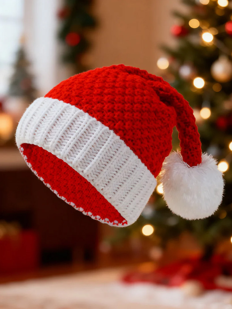 Unisex Knitted Christmas Hat