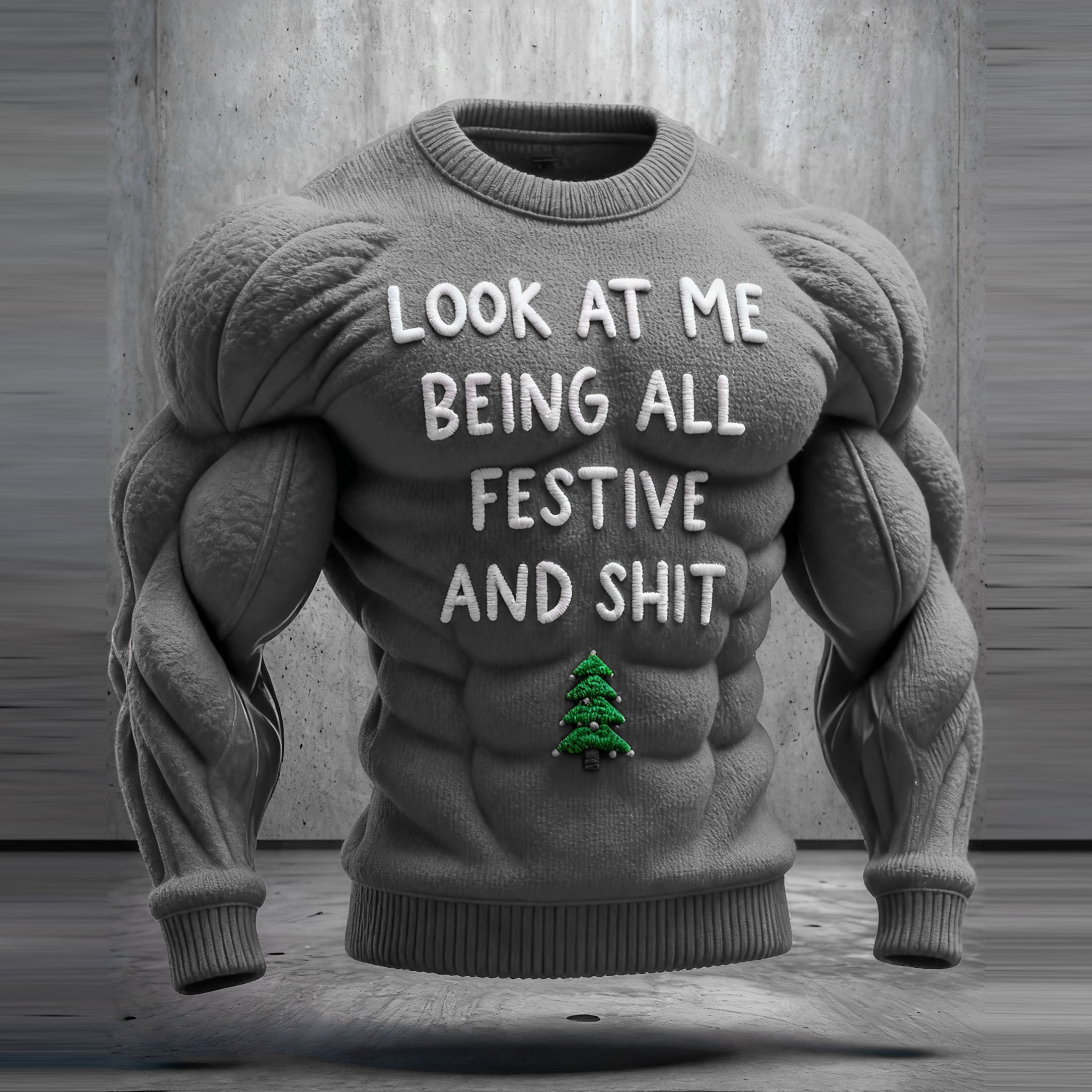Funny Slogan Ugly Christmas Sweatshirt