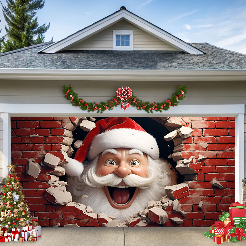Christmas Garage Door Decoration Banner