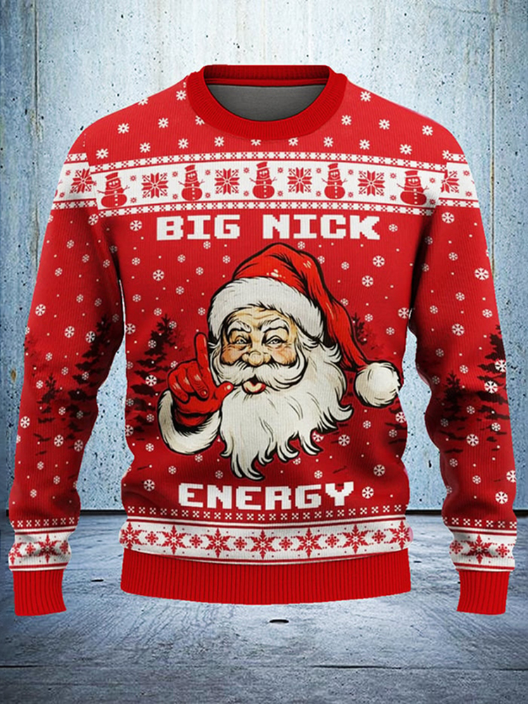 Funny Santa Claus Christmas Ugly Sweater