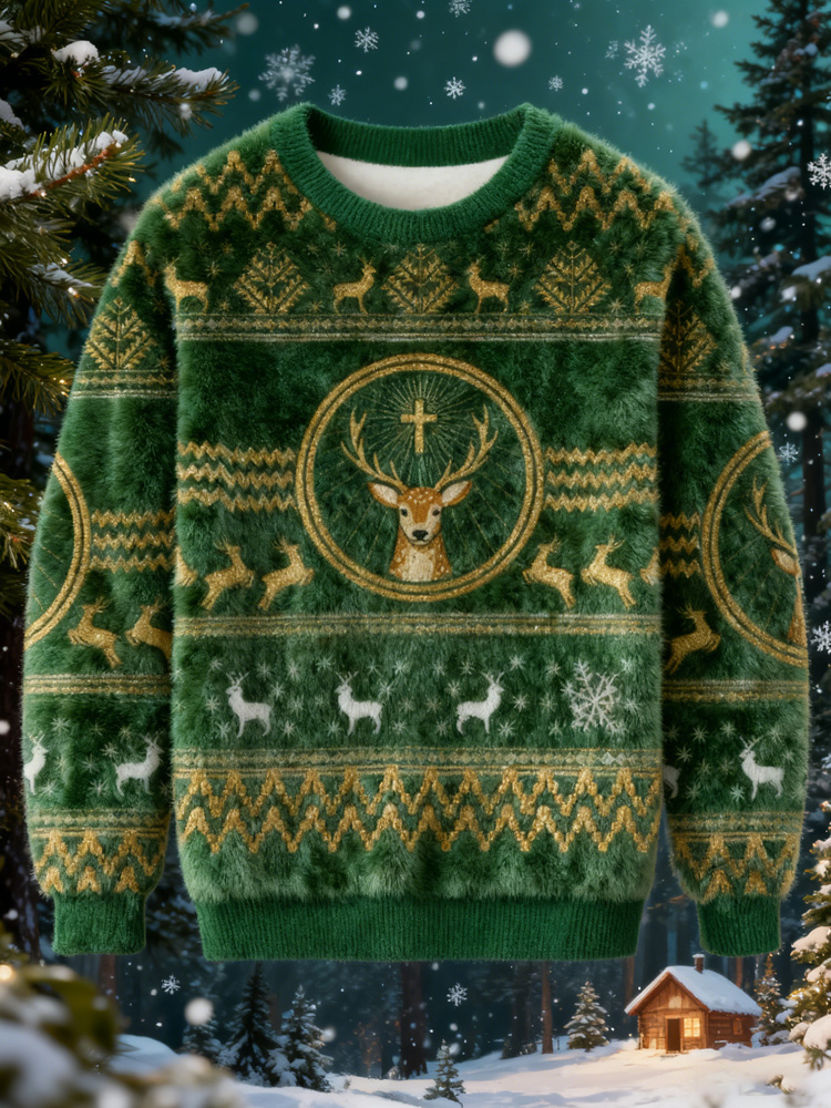 Elk Liquor Christmas Ugly Sweatshirt