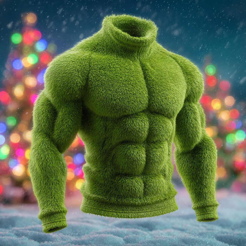 Men's Santa Claus Costume Plush Hoodie