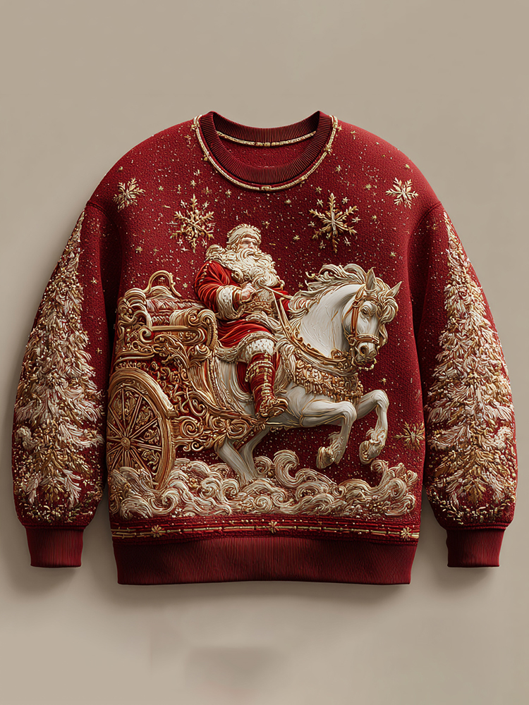 Christmas Santa Claus Art Print Sweatshirt