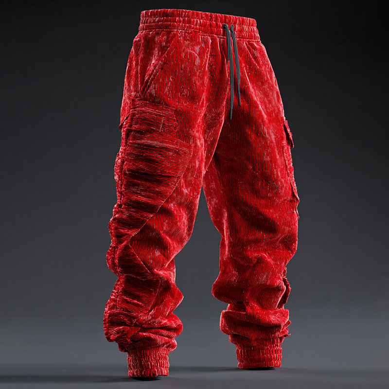 Men's Muscular Art Casual Pants