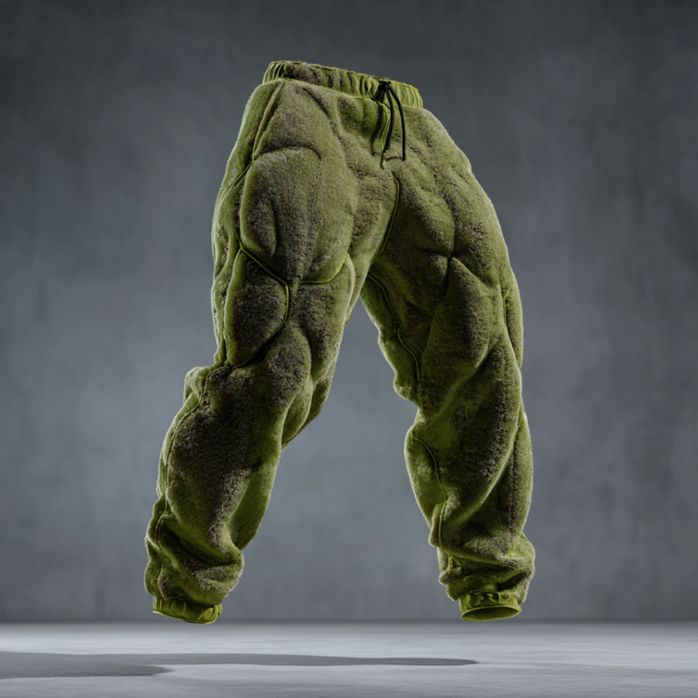 Christmas Muscle Art Flannel Casual Pants