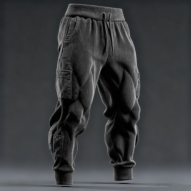 Muscle Line Art Men's Casual Sports Pants