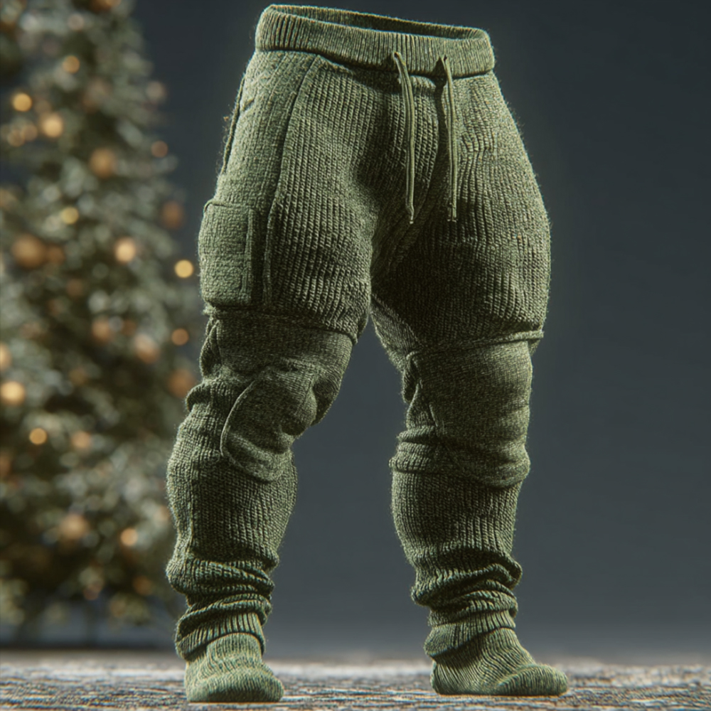 Men's Muscular Art Casual Pants