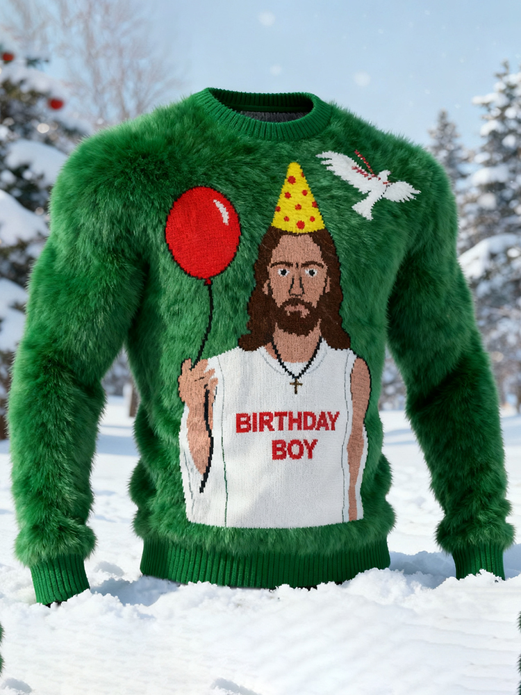 Men's Jesus Ugly Christmas Sweater