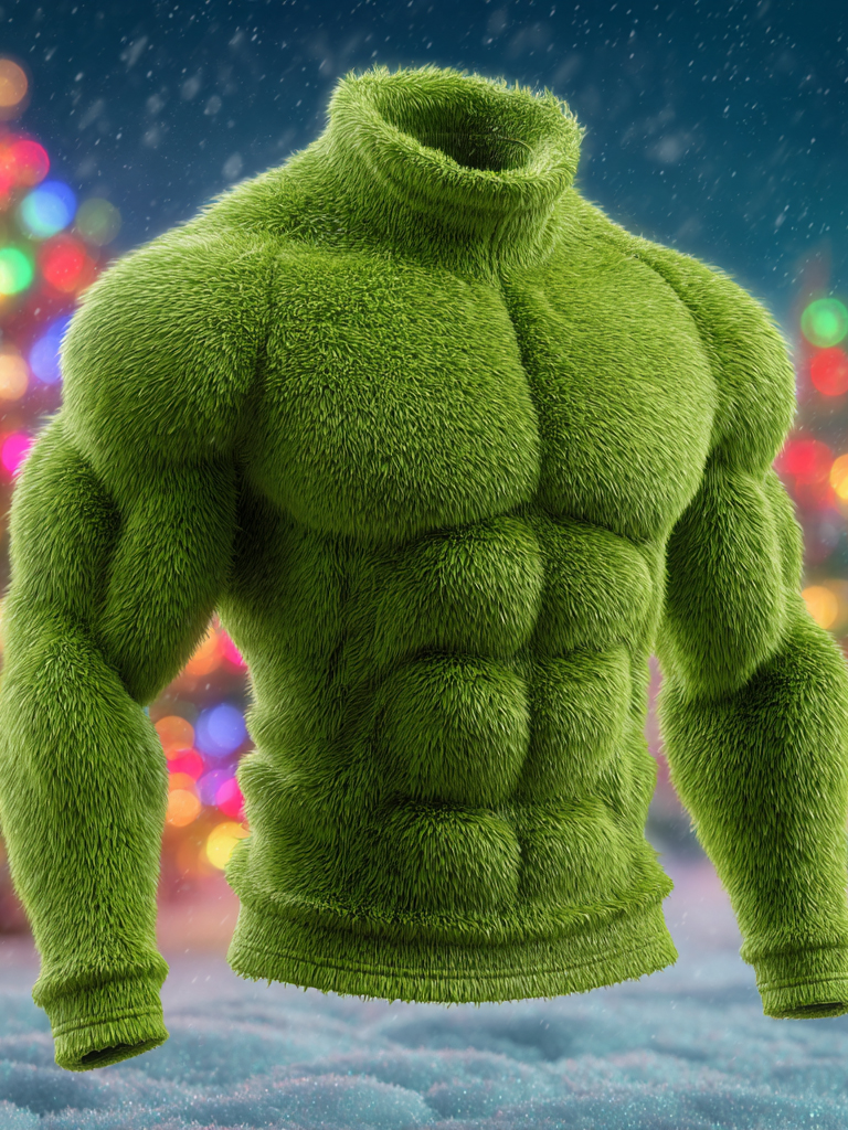 Men's Santa Claus Costume Plush Hoodie