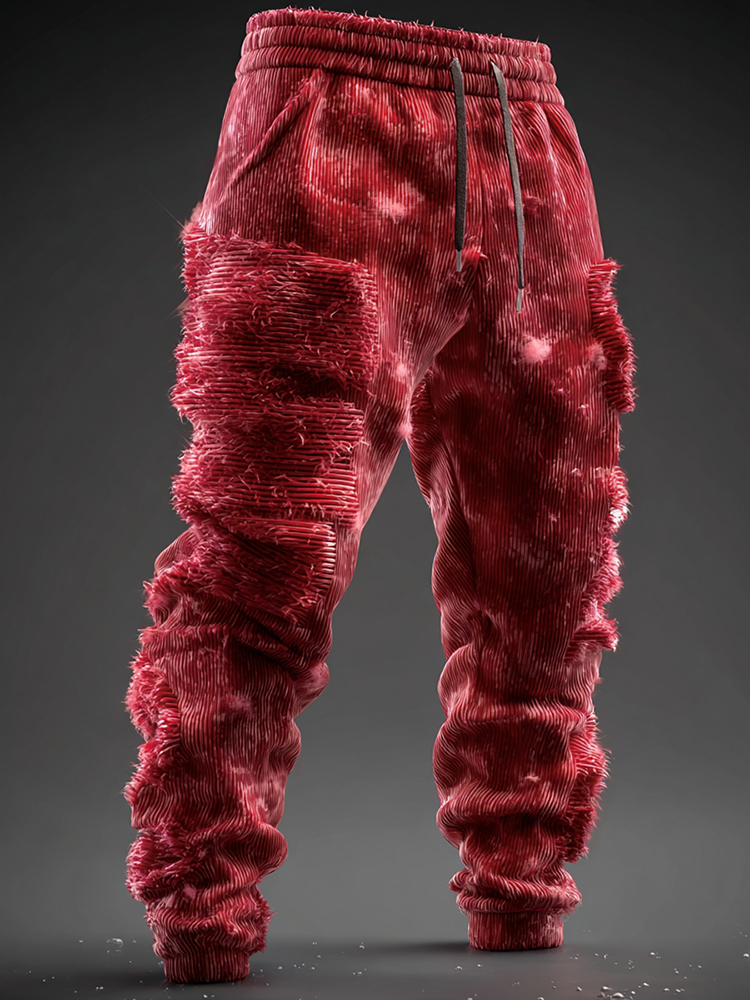 Men's Christmas Art Casual Knit Pants