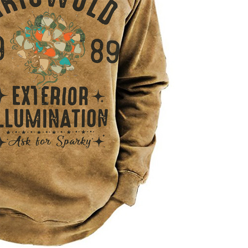 Christmas Let There Be Light Vintage Crew Neck Sweatshirt