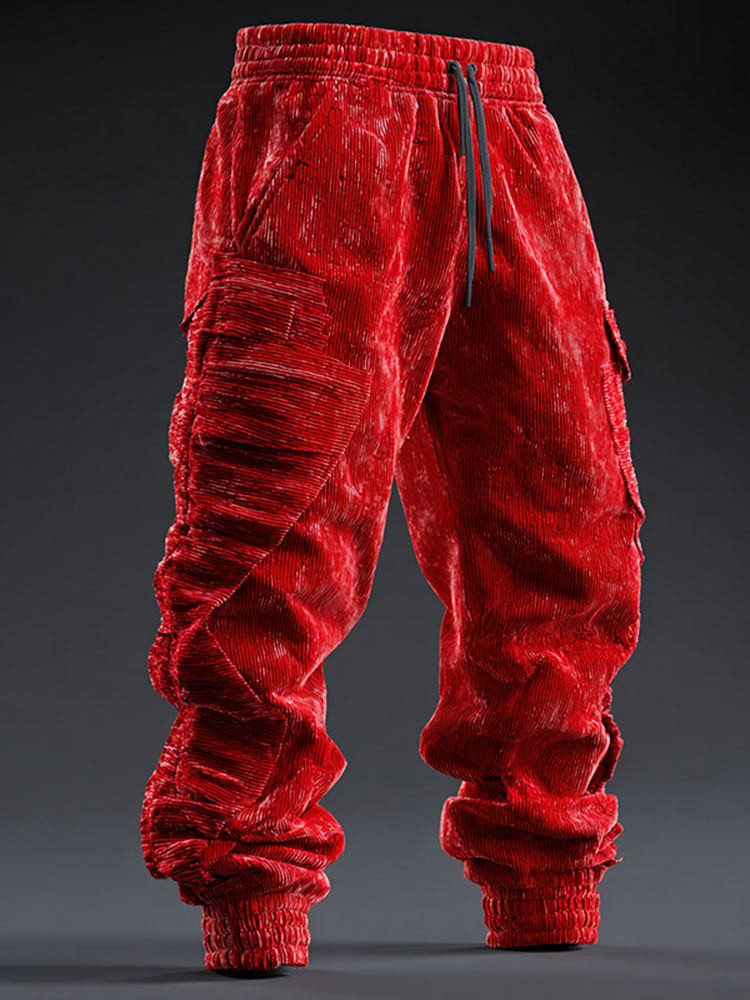 Men's Muscular Art Casual Pants