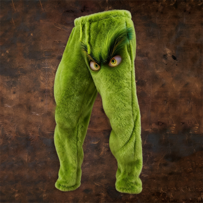 Men's Christmas Monster Inspired Cozy Plush Sweatpants