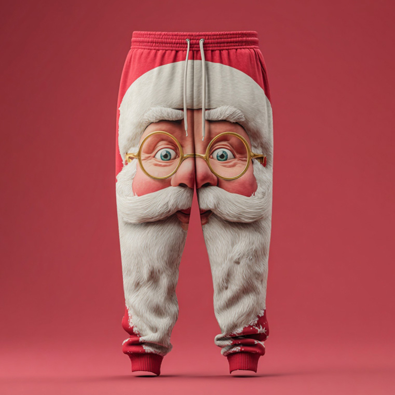Ugly Men's Santa Claus Casual Pants