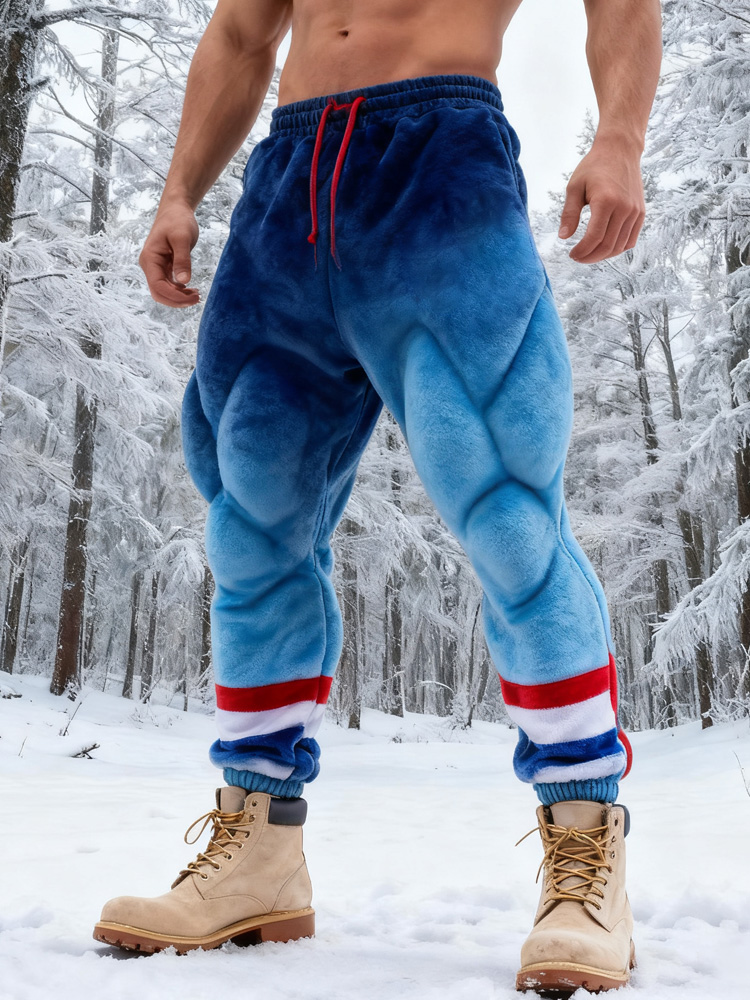 Men's Winter Muscle-line Design Pants