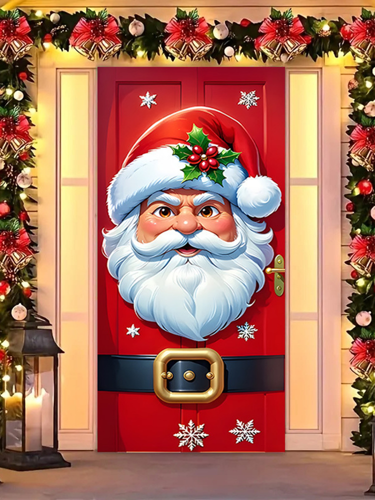 Christmas-themed Party Background Decoration Door Frame