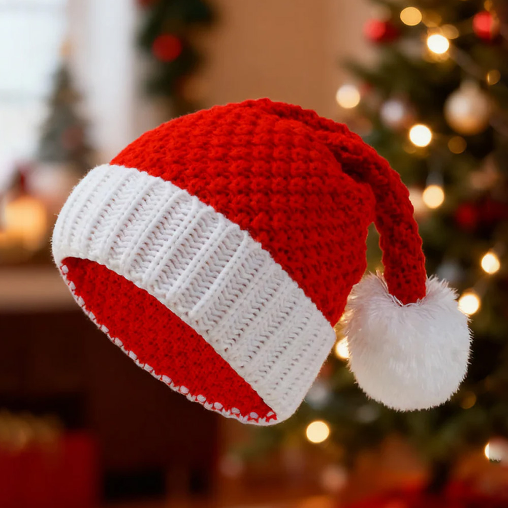 Unisex Knitted Christmas Hat
