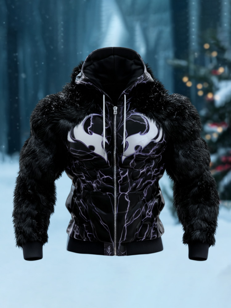 Men's Winter Muscle-line Design Hooded Cardigan