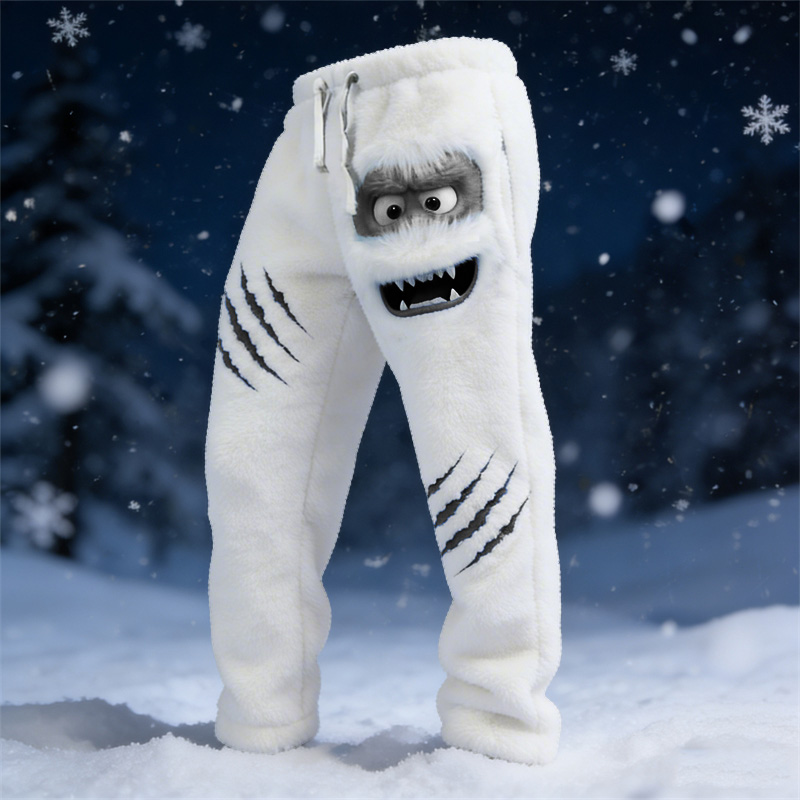 Men's Ice Monster & Scratch Cozy Plush Sweatpants