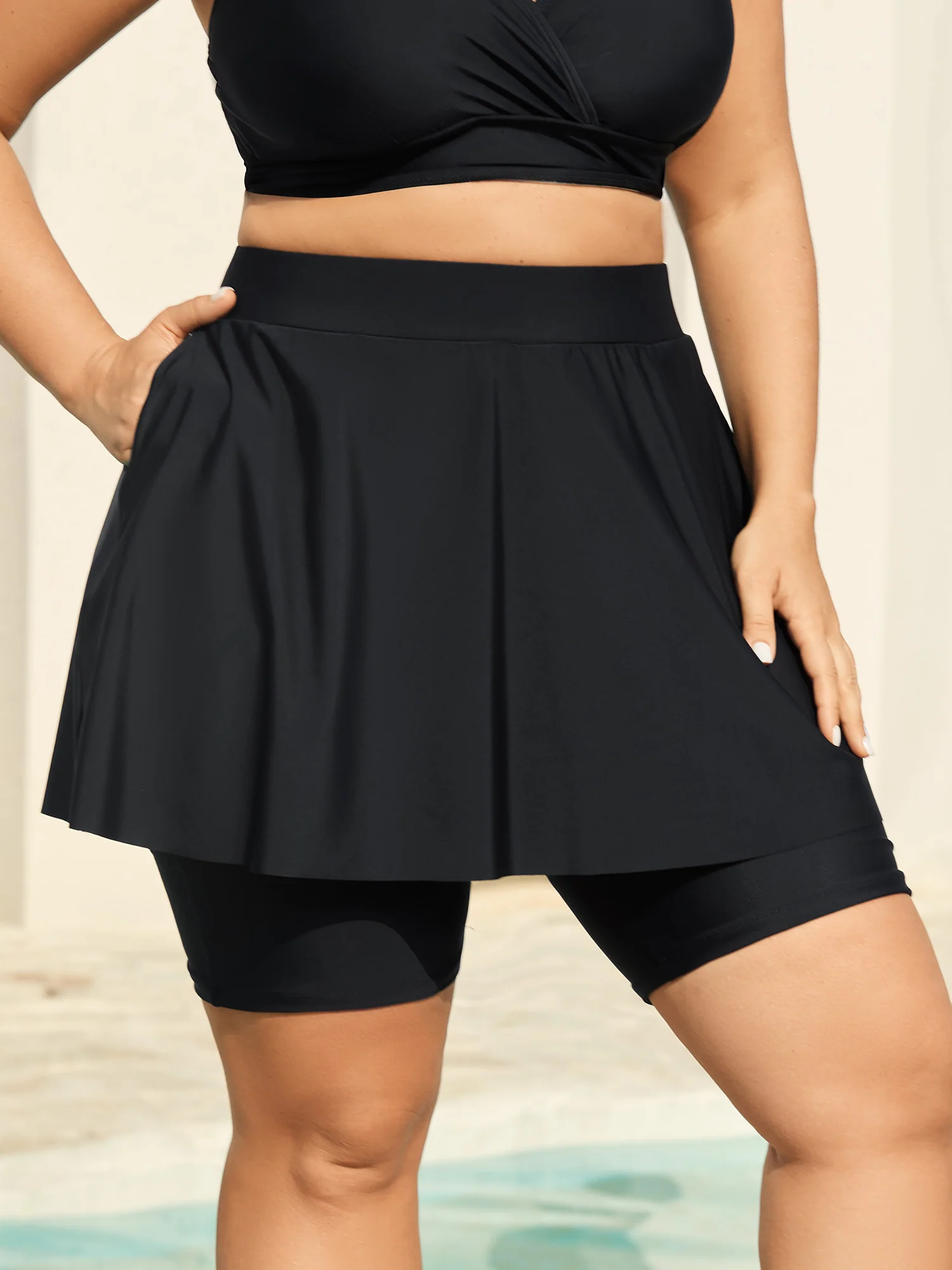 Anti Float Tie Pockets Swim Bottoms