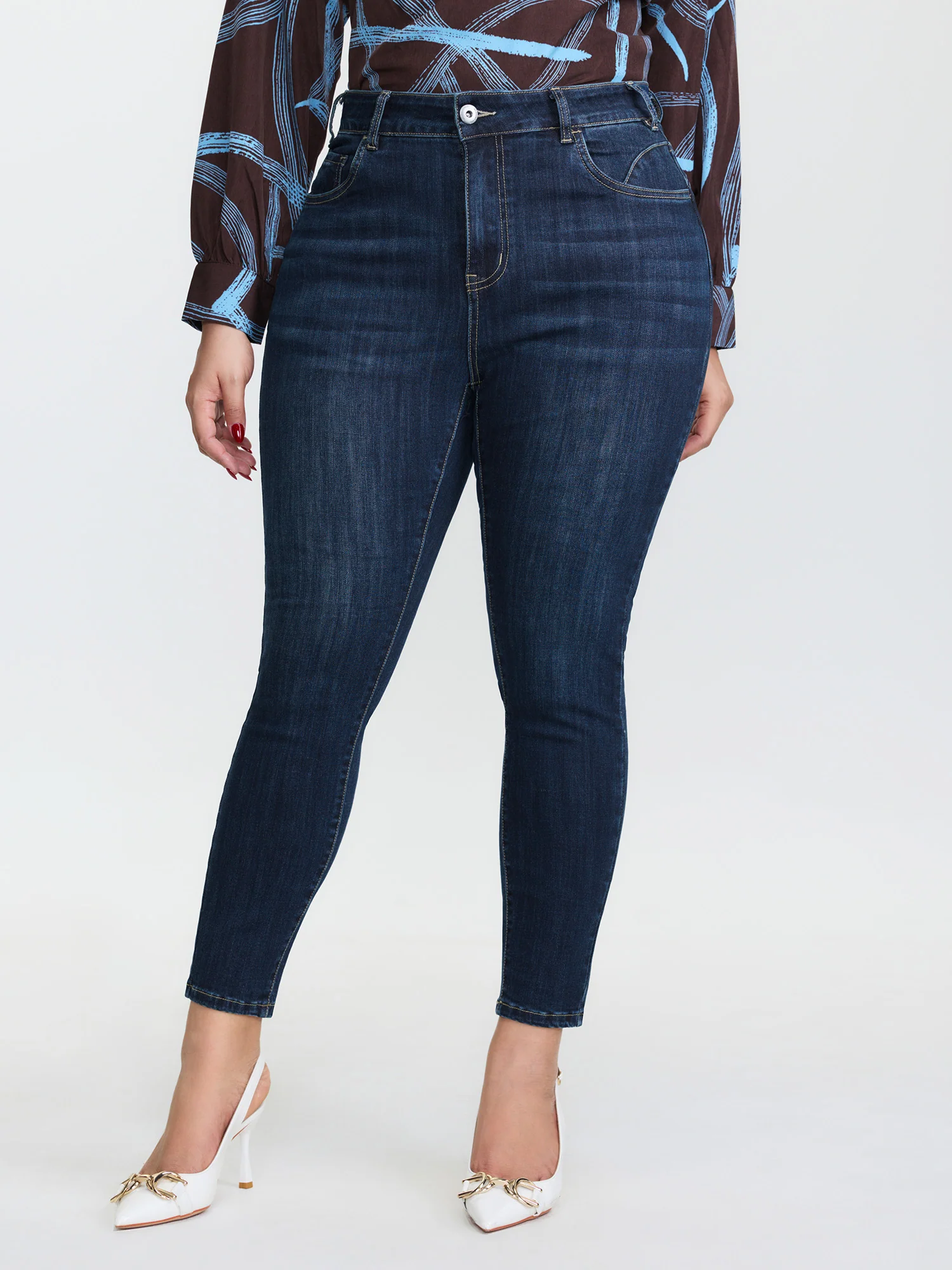 Supersoft Mid-Rise Skinny-Fit Jeans