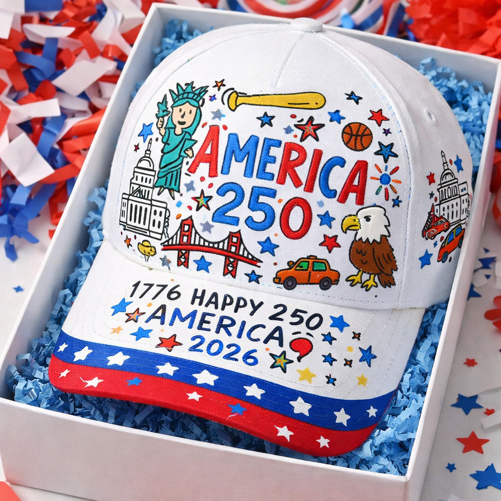 US 250th Anniversary Printed Casual Hat