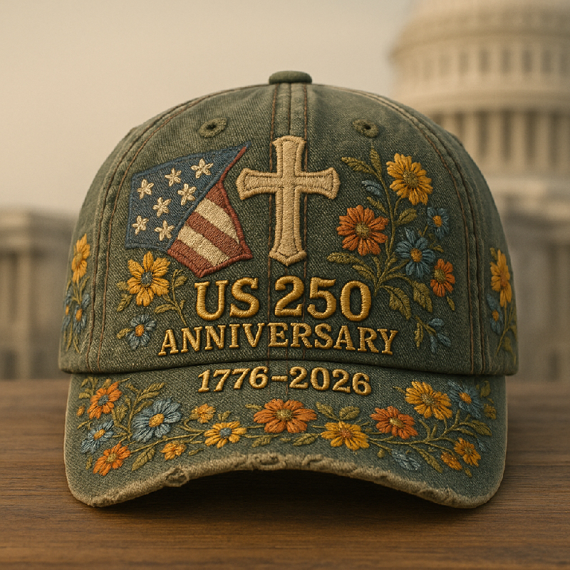 US 250th Anniversary Printed Casual Hat