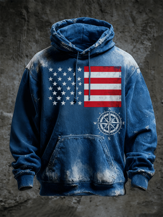 Men's Casual Navy 250th Anniversary Print Sweatshirt