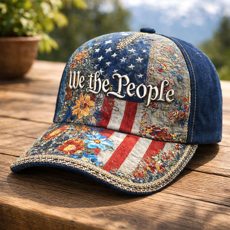 US Retro 250th Anniversary Print Casual Hat
