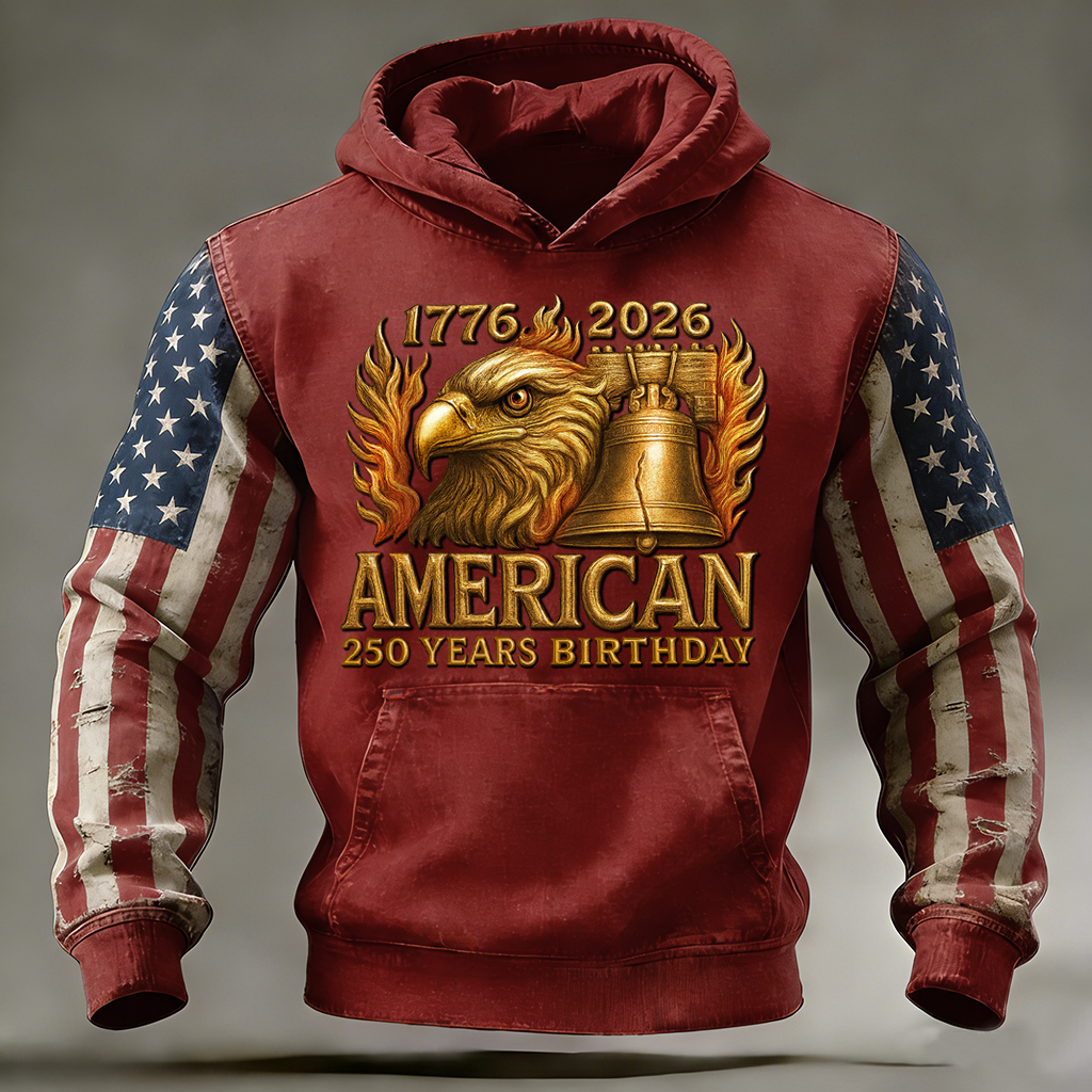 U.S. 250th Anniversary Art Print Casual Hoodie
