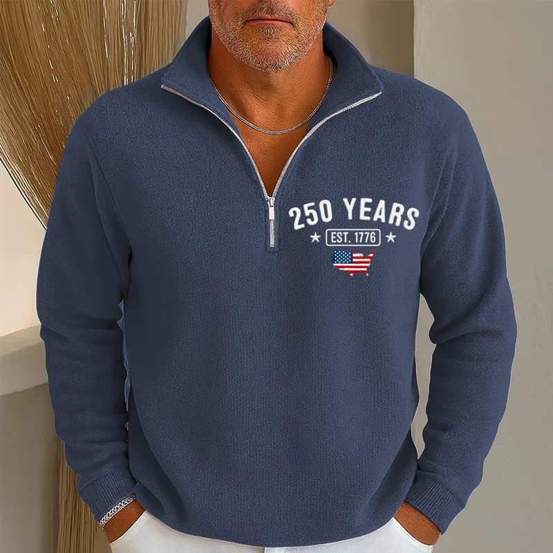 US 250th Anniversary Print Men's Sweatshirt