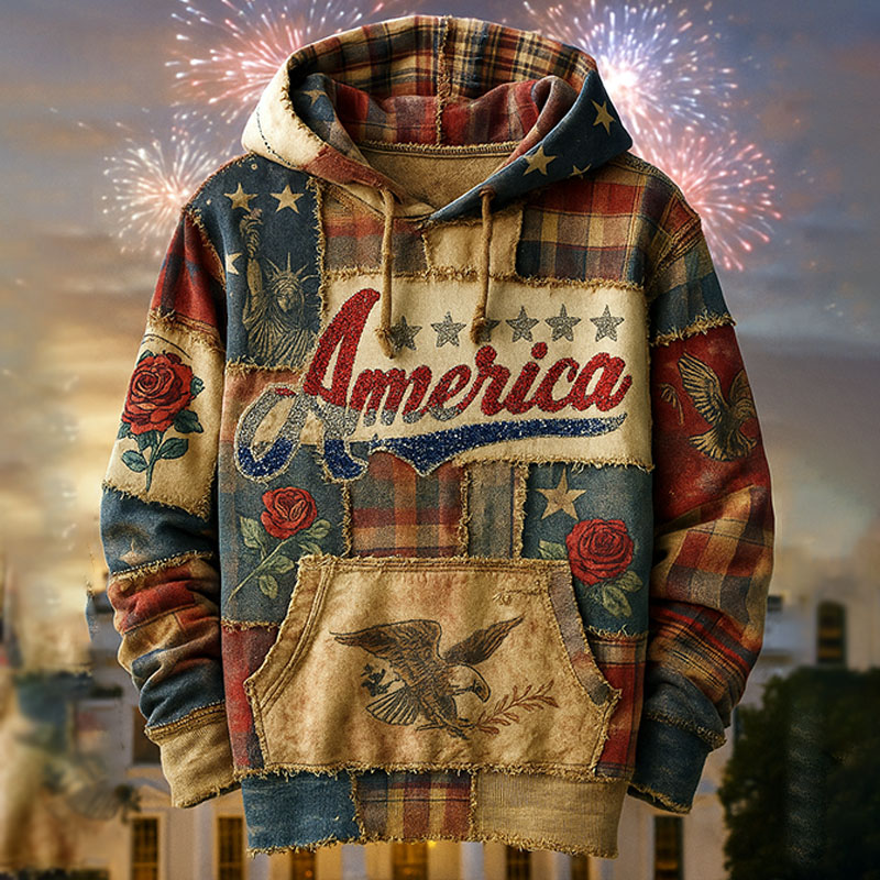 250th Anniversary Patchwork Art Print Hoodie