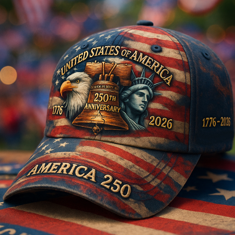 250th Anniversary of the United States Art Hat