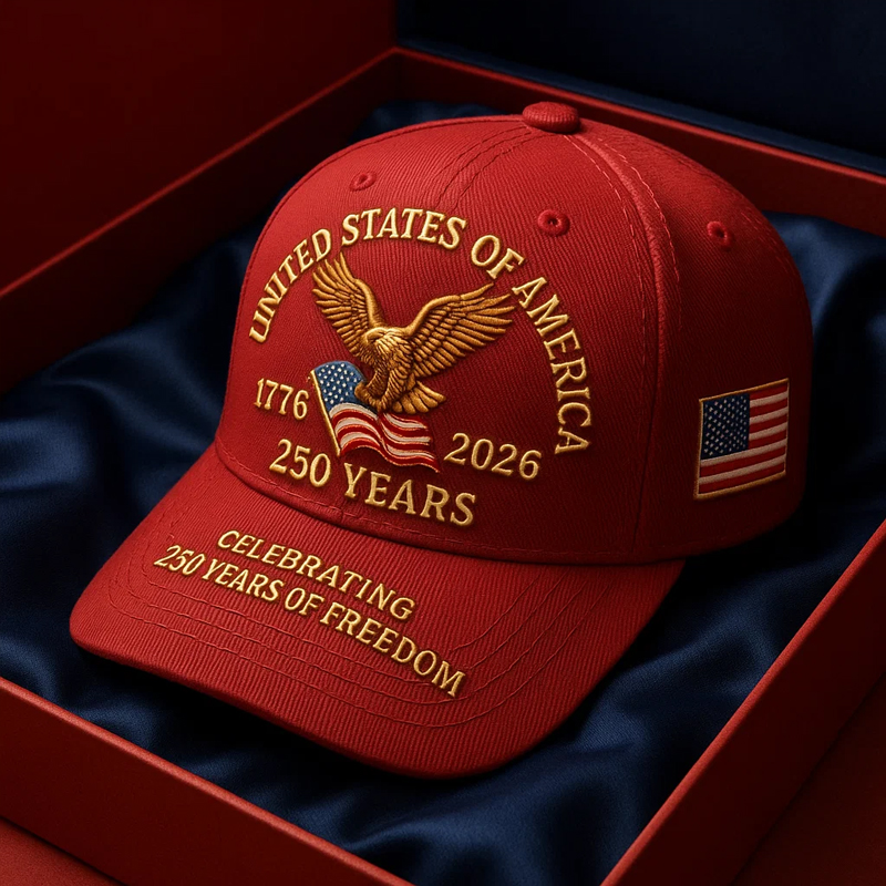 US Veterans 250th Anniversary Printed Casual Hat