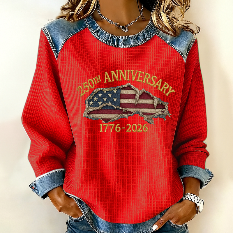 Women's 250th Anniversary Print Casual Sweatshirt