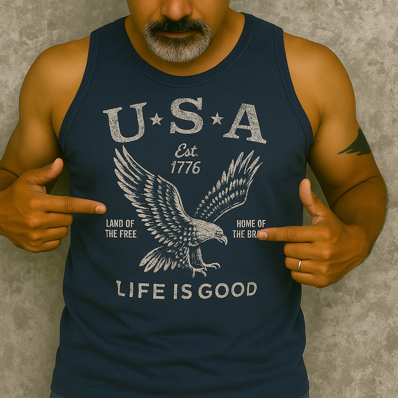US 250th Anniversary Printed Tank Top