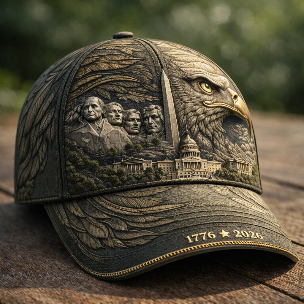 250th Anniversary of the United States 1776-2026 Art Print Casual Hat