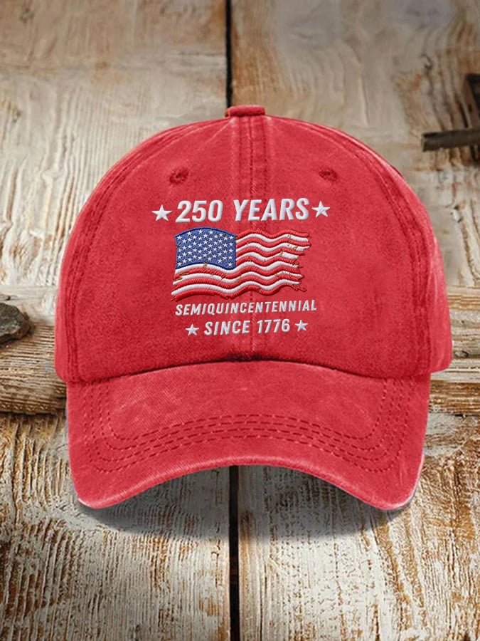 Unisex 250th Anniversary Vintage Washed Cap