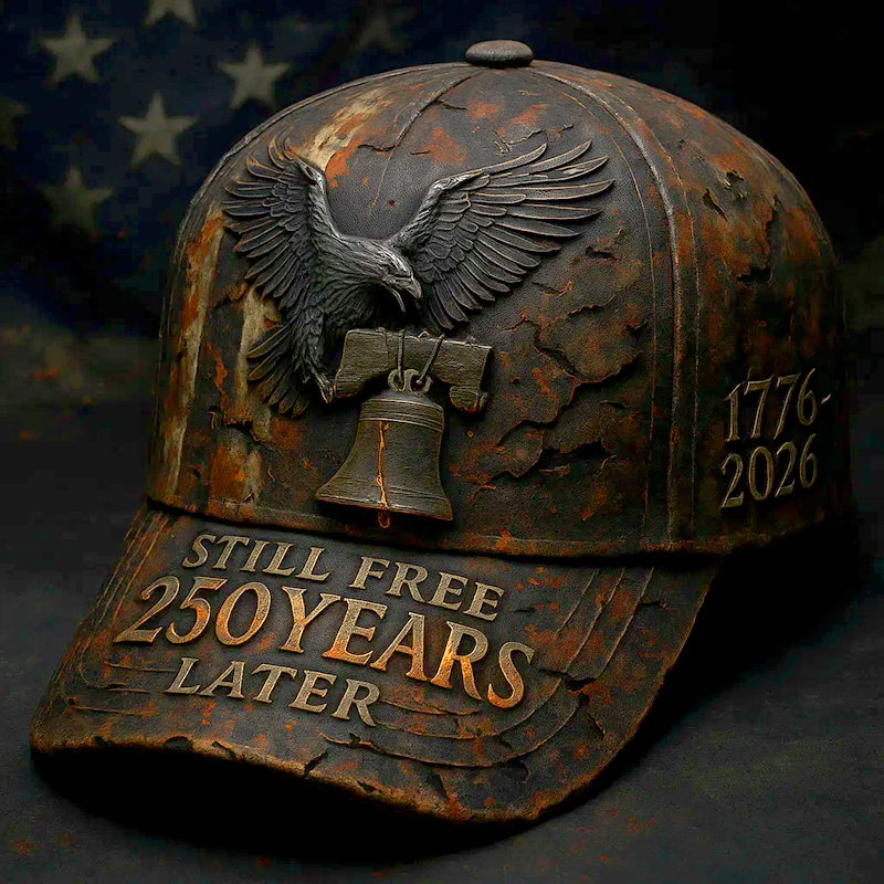 US Vintage  250th Anniversary Printed Casual Hat