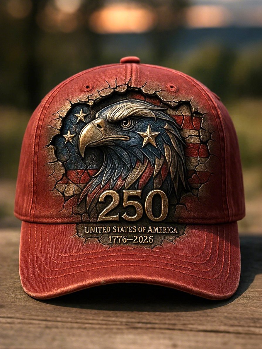 250th Anniversary of the Founding of the United States Printed Baseball Cap
