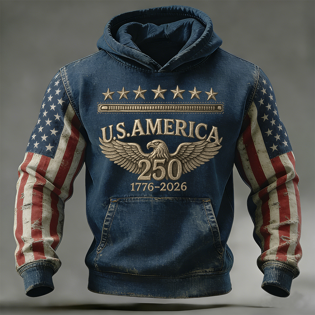 U.S. 250th Anniversary Art Print Casual Hoodie
