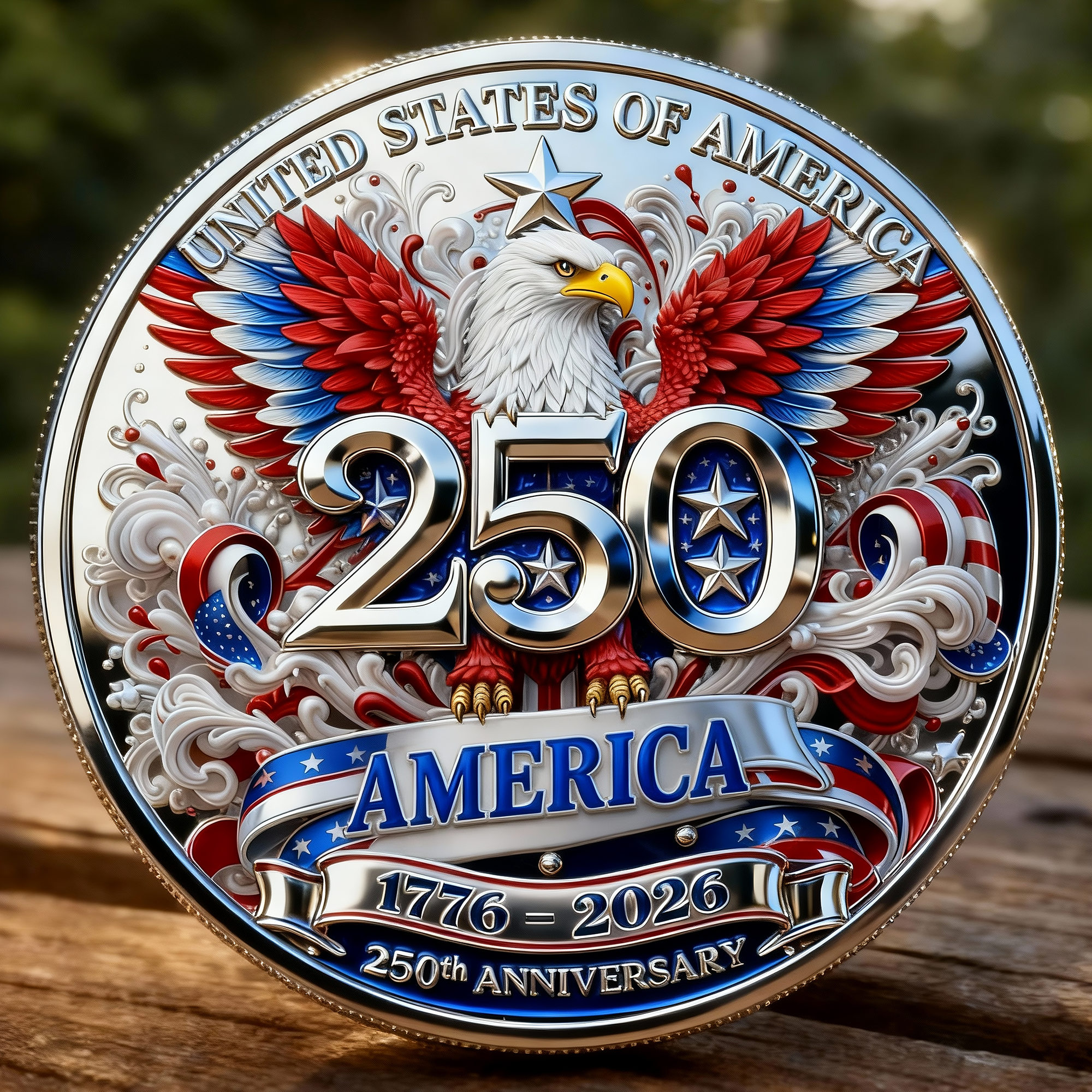 United States of America – 250th Anniversary Eagle Commemorative Coin