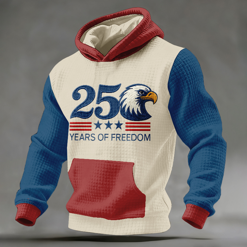 250th Anniversary of the United States Art Waffle Hoodie