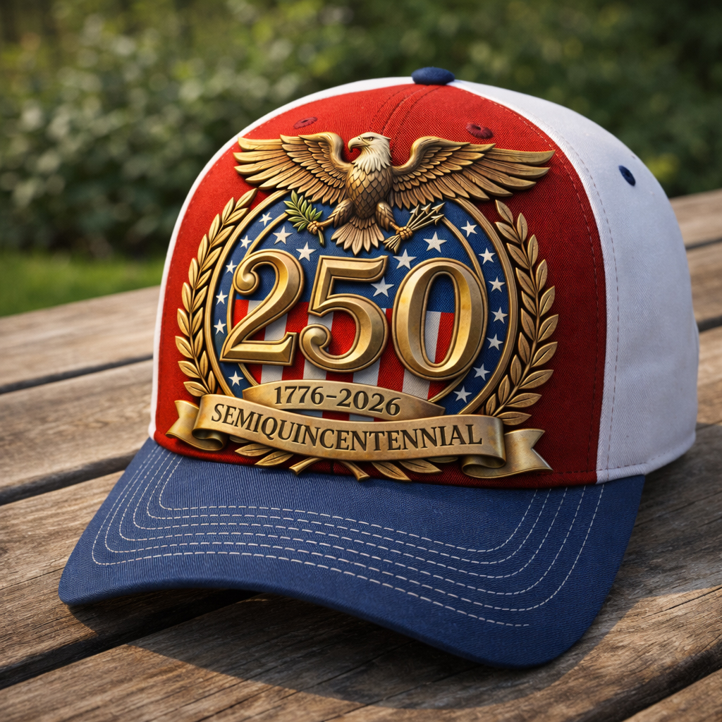 250th Anniversary of the United States 1776-2026 Art Print Casual Hat