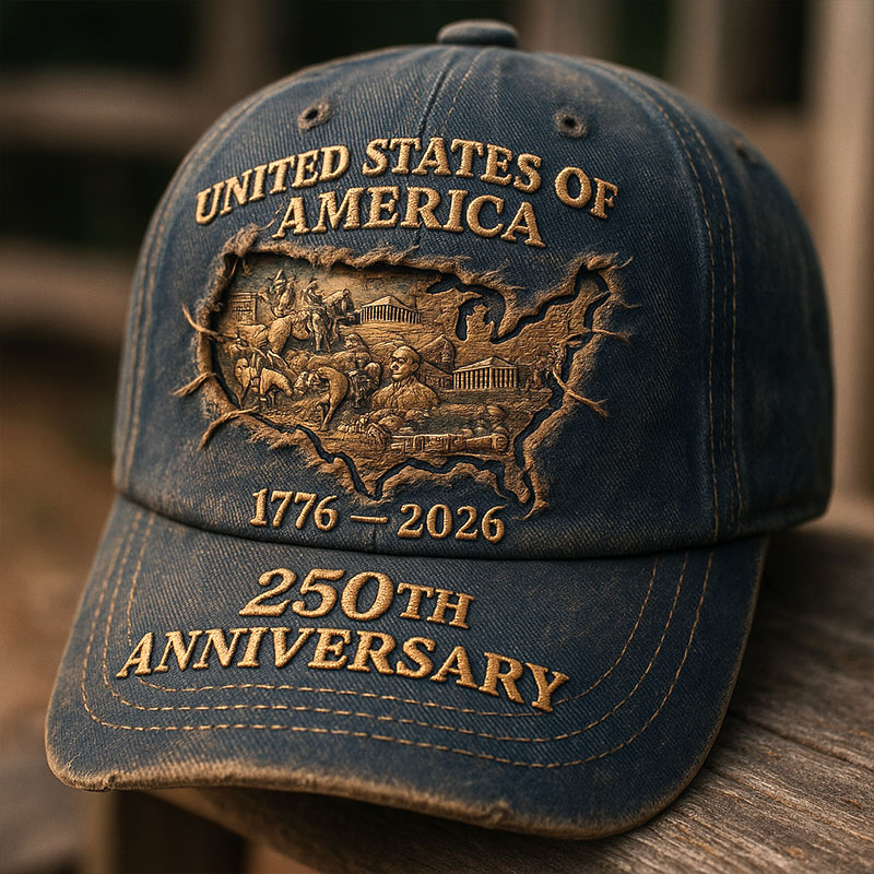 U.S. 250th Anniversary Printed Casual Hat