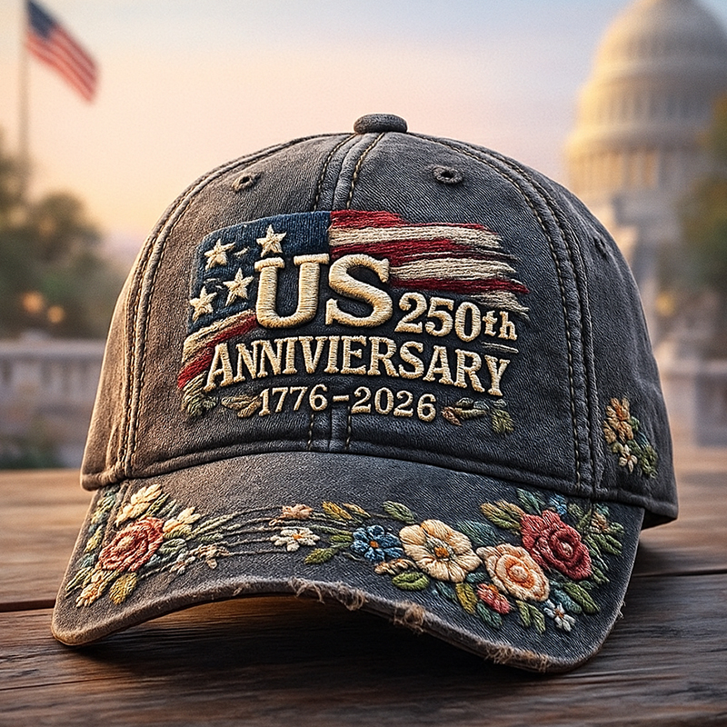 US 250th Anniversary Printed Casual Hat