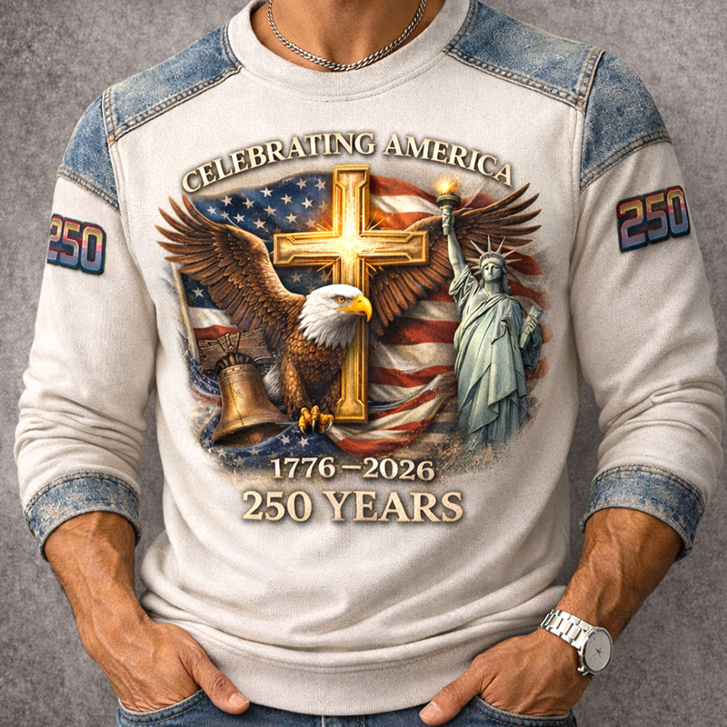 Men's US 250th Anniversary Art Casual Sweatshirt