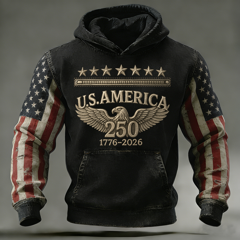 U.S. 250th Anniversary Art Print Casual Hoodie