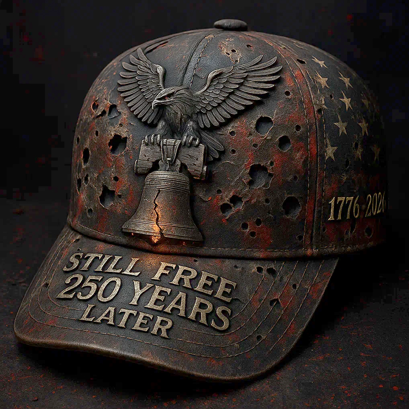 US Vintage  250th Anniversary Printed Casual Hat